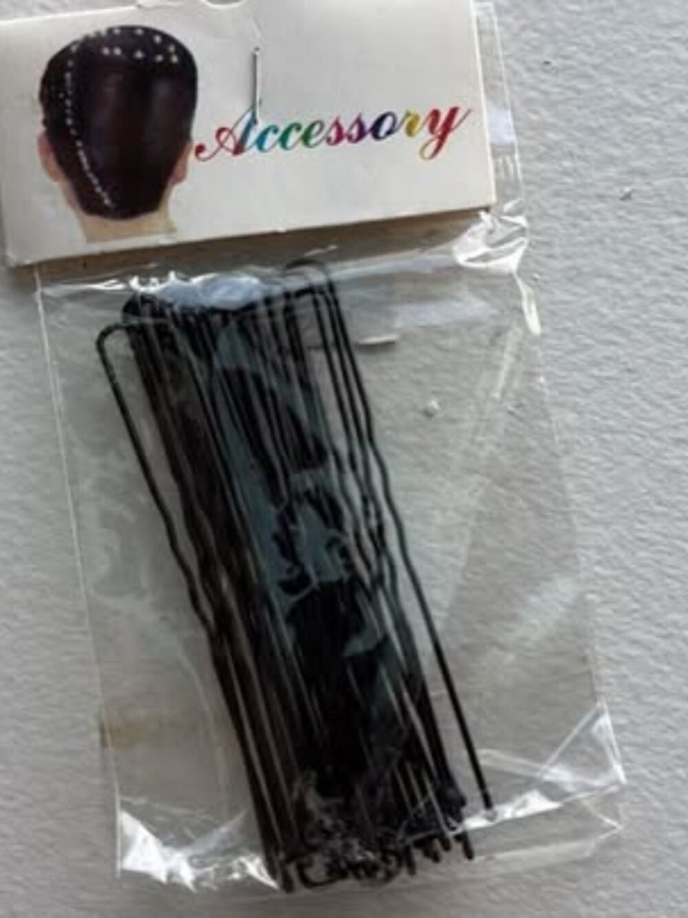 Black U Shaped Hair Pins 20pcs